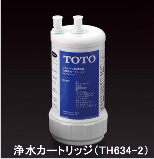 TOTO 浄水器ビルトイン型 浄水カートリッジ（交換用） TH634-2 - 浄水