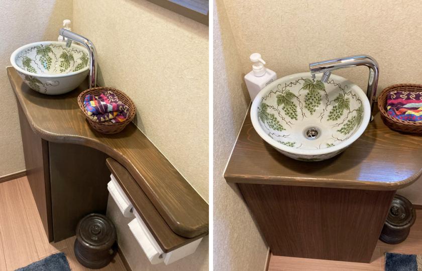 台の上の鉢 洗面台 ヨーロッパ式 陶磁器 トイレ 形 家計-