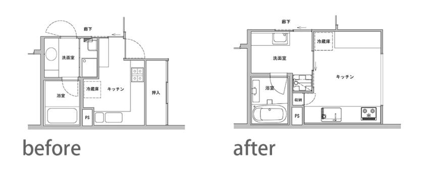 ビフォーアフター平面図